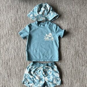 Carter's Blue and White Kids Matching Set